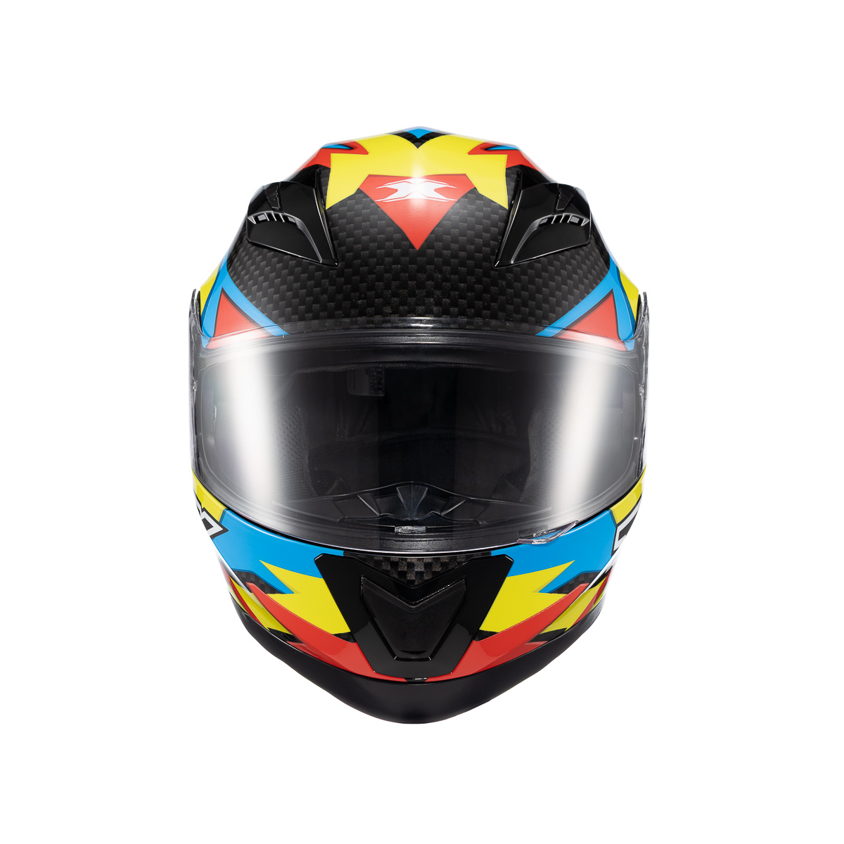 Capacete Moto Texx Strike Ride Azul Verde Vermelho Preto
