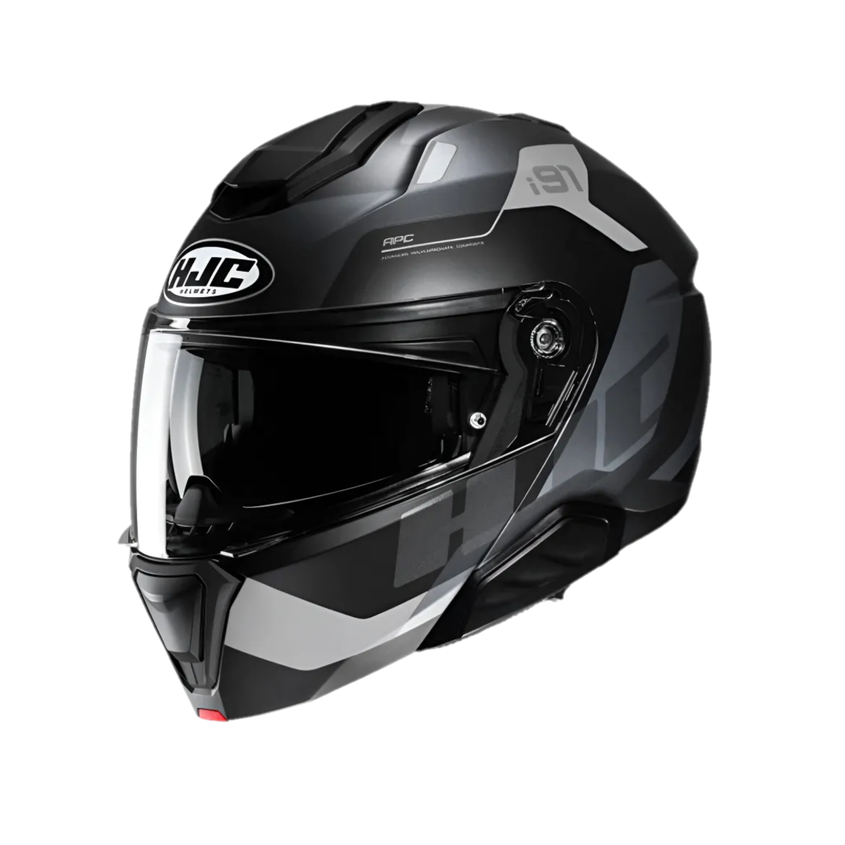 Capacete Moto Hjc I91 Carst Preto Cinza