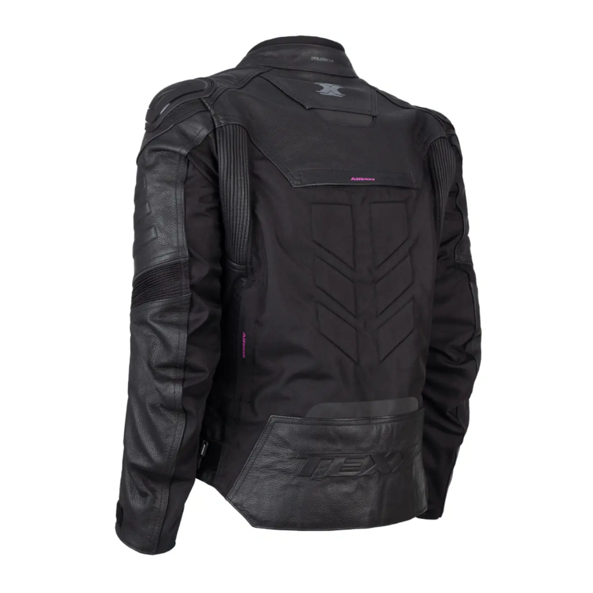 Jaqueta Moto Texx Falcon V2 Feminina Couro Preta Rosa