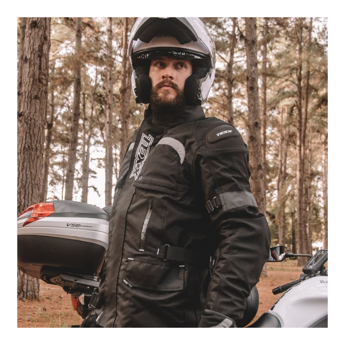 Jaqueta Moto Texx Armor Airbag V2 Masculina Preta