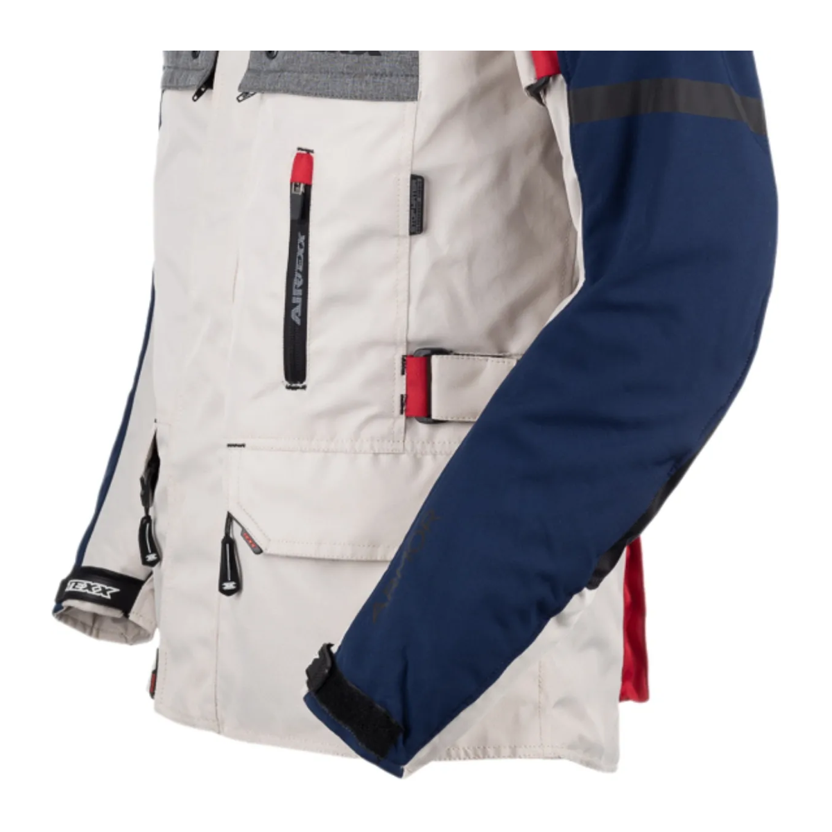 Jaqueta Moto Texx Armor Masculina Branca Azul Vermelha Cinza