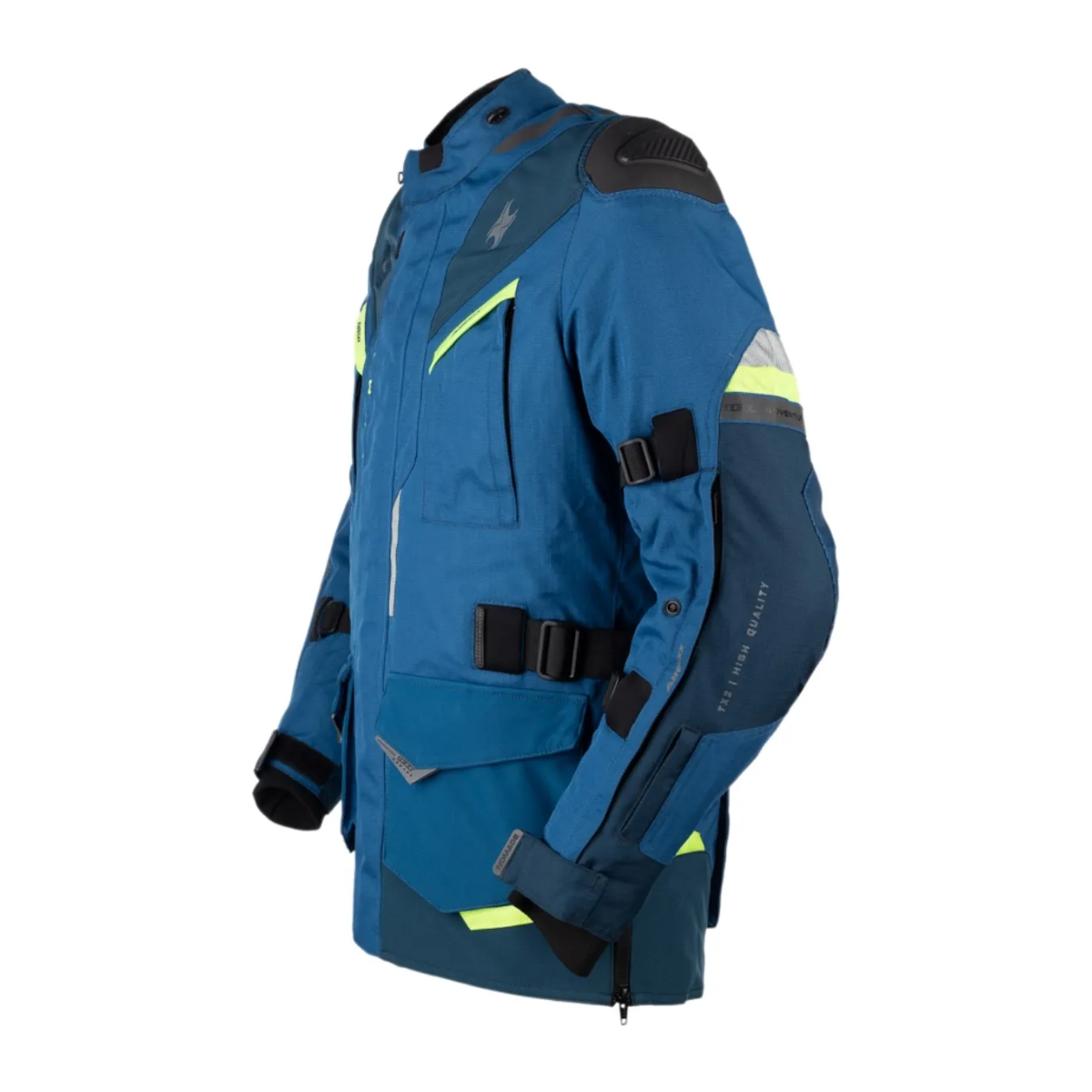Jaqueta Moto Texx Nomade Masculina Azul Verde