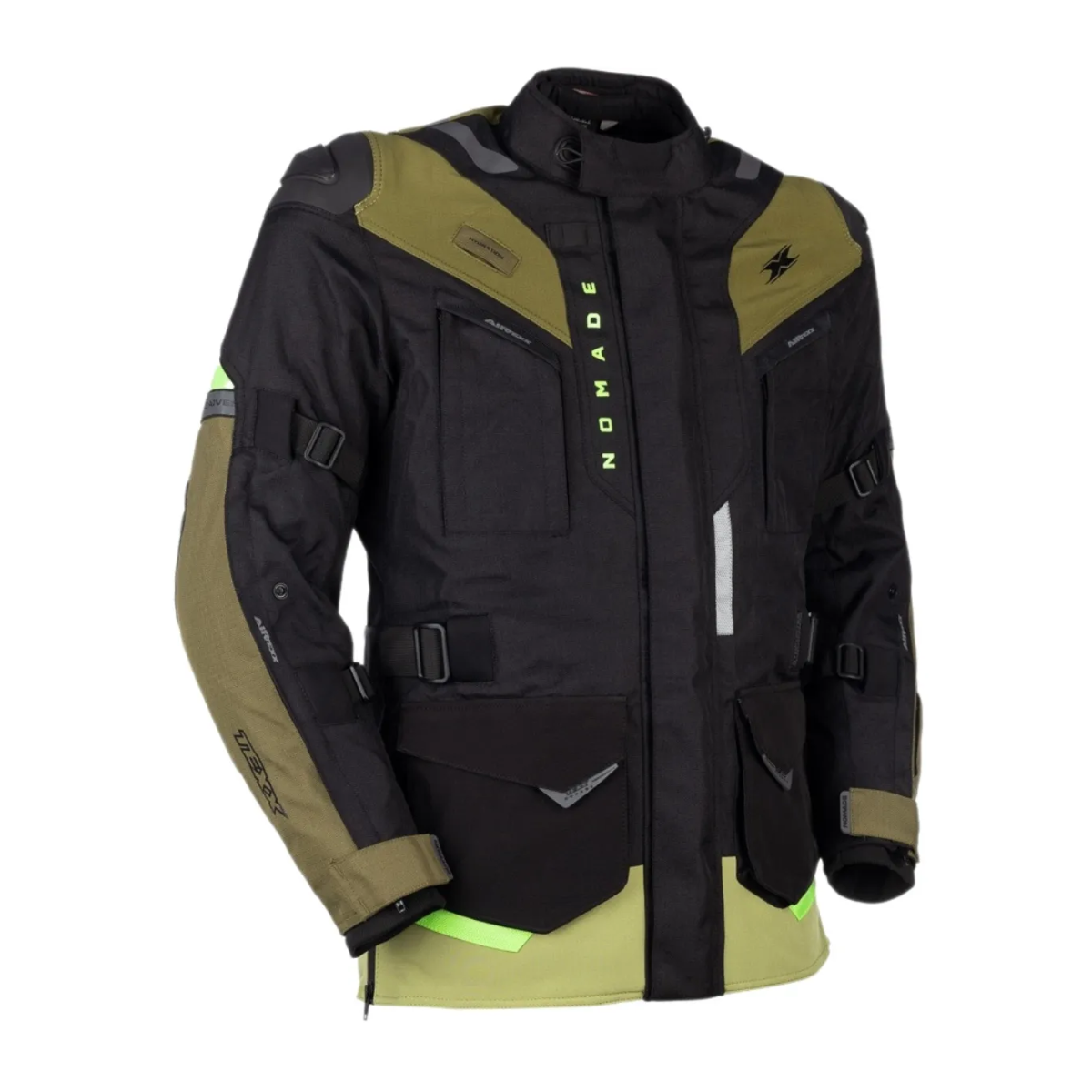 Jaqueta Moto Texx Nomade Masculina Preta Verde