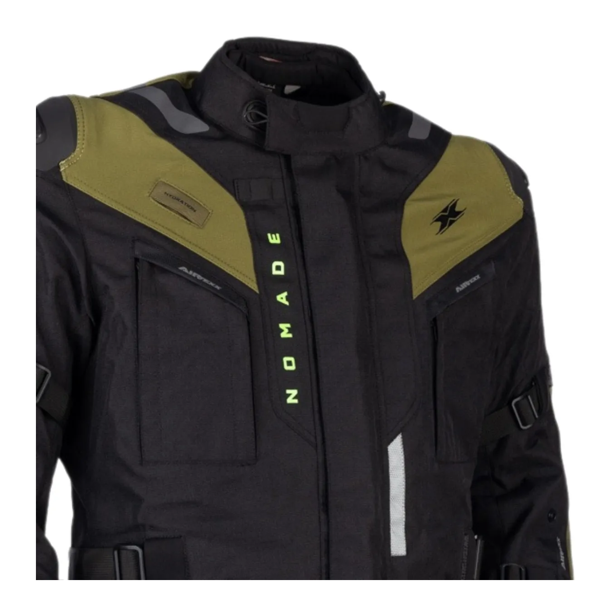 Jaqueta Moto Texx Nomade Masculina Preta Verde