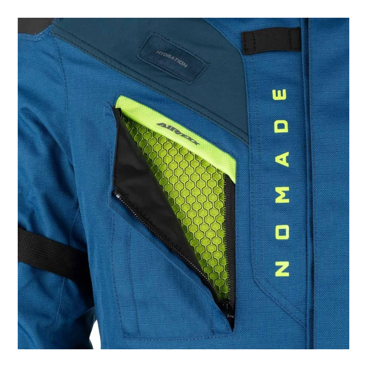 Jaqueta Moto Texx Nomade Masculina Azul Verde
