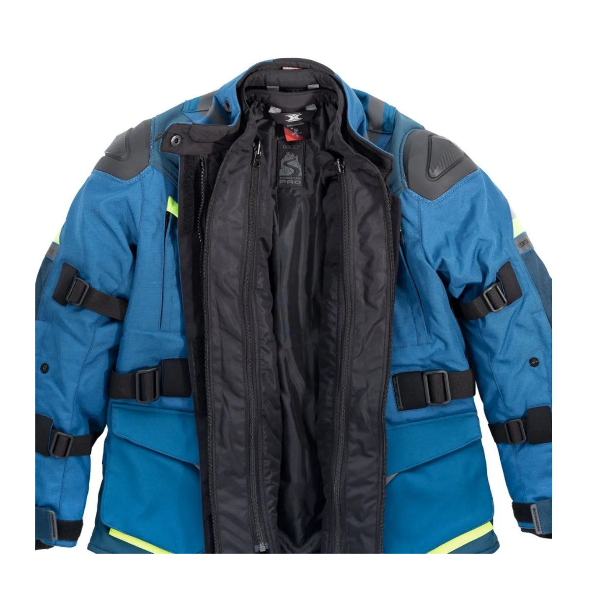 Jaqueta Moto Texx Nomade Masculina Azul Verde