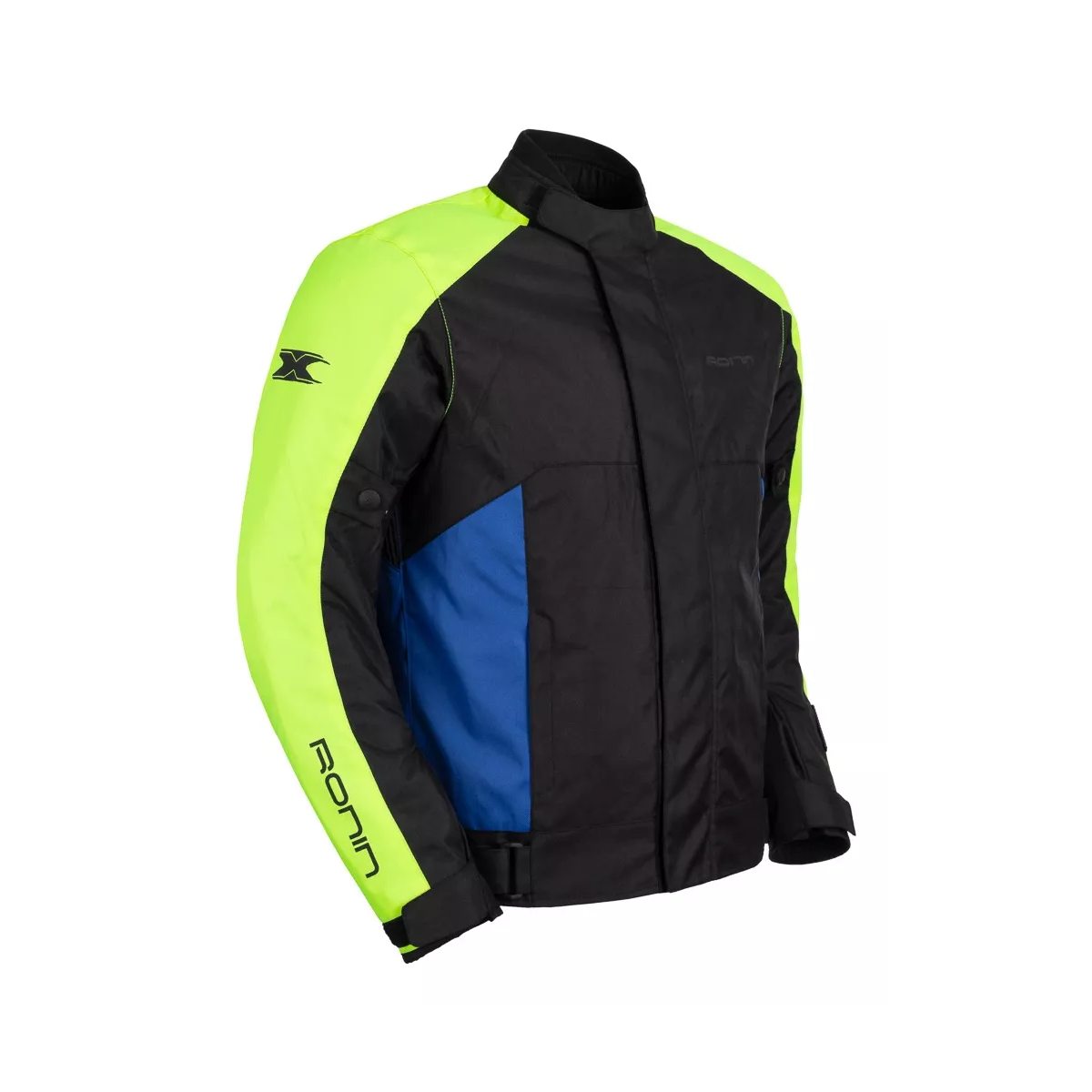 Jaqueta Moto Texx Ronin V2 Masculina Preta Verde Azul
