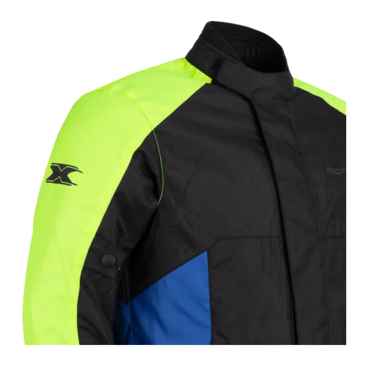 Jaqueta Moto Texx Ronin V2 Masculina Preta Verde Azul