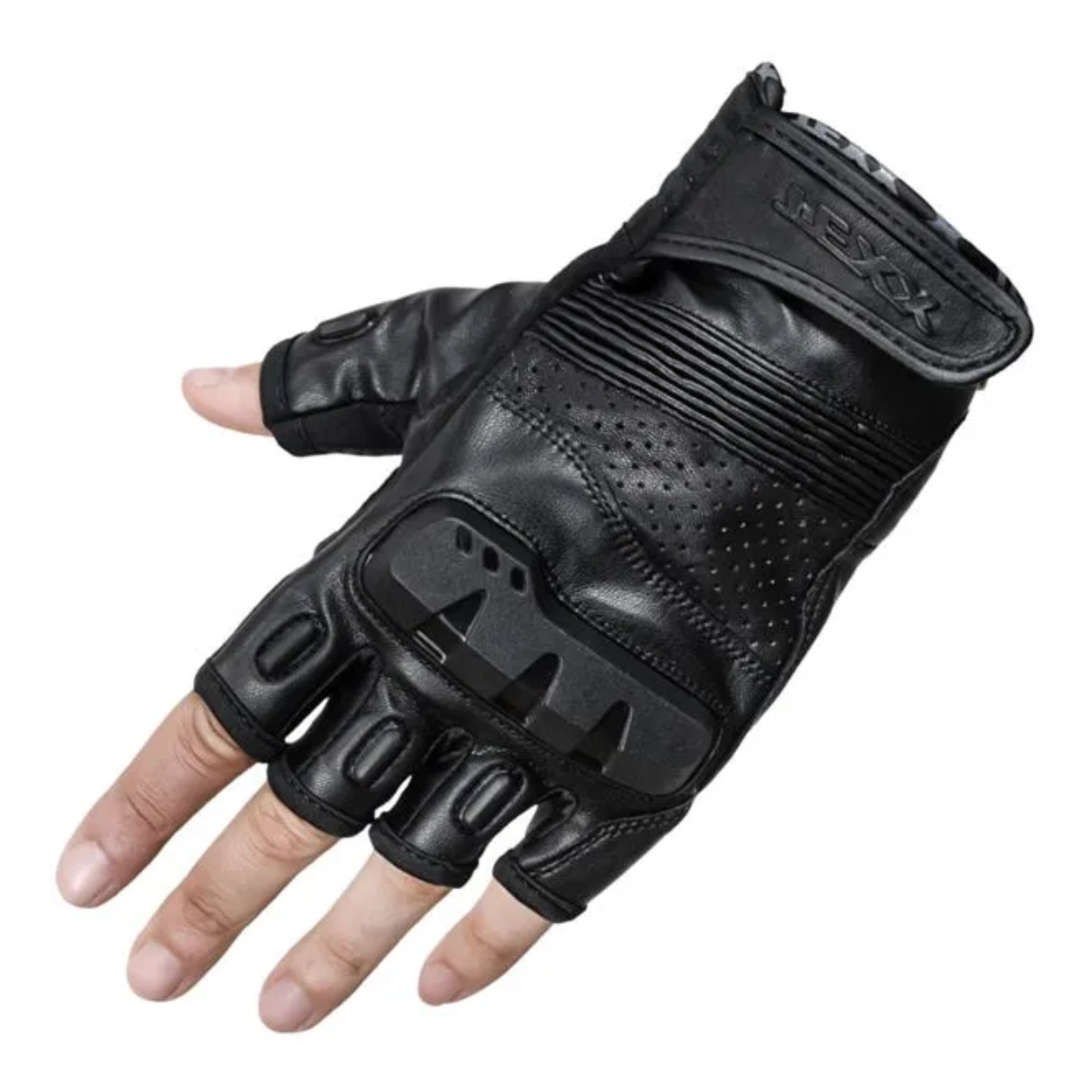 Luva Moto Texx Phanter Meio Dedo Preta