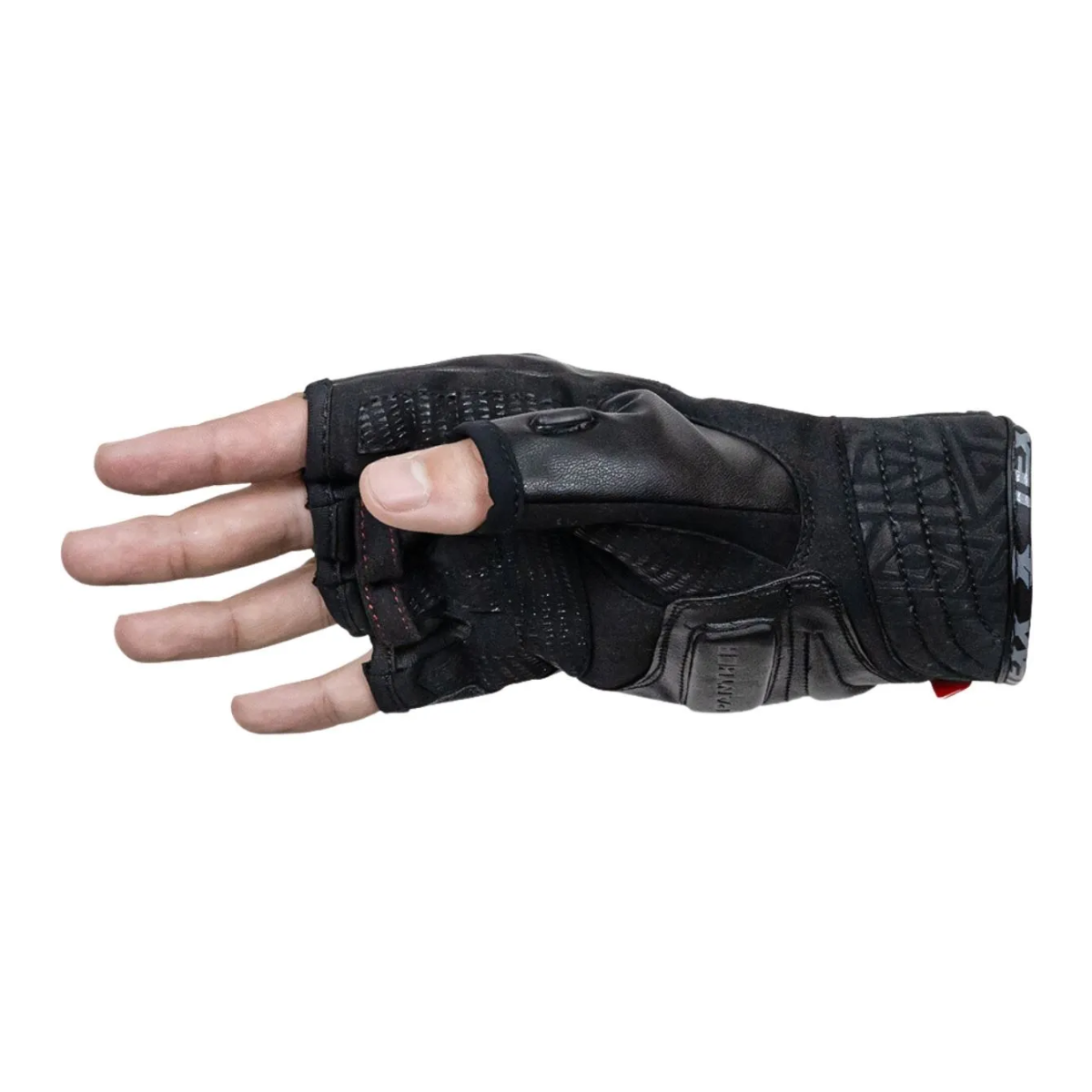 Luva Moto Texx Phanter Meio Dedo Preta