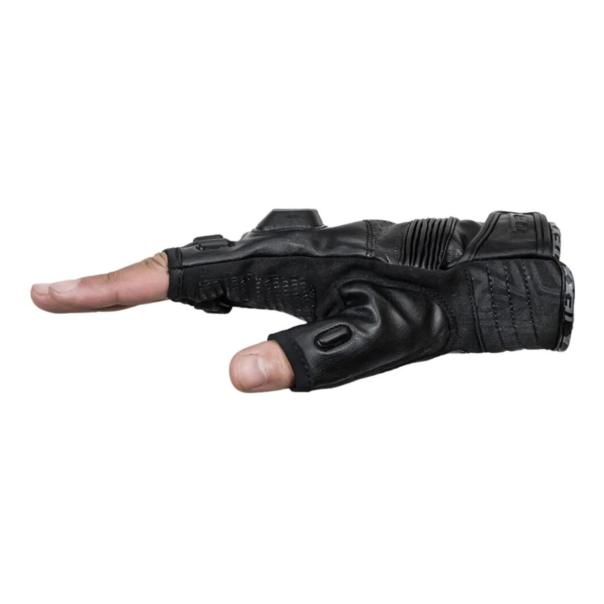 Luva Moto Texx Phanter Meio Dedo Preta