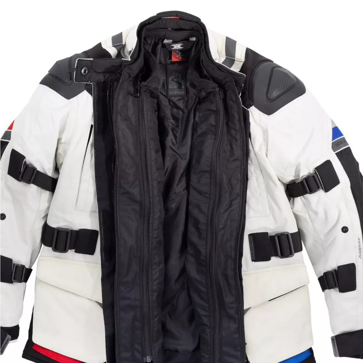 Jaqueta Moto Texx Nomade Lady Feminina Branca Azul Vermelha