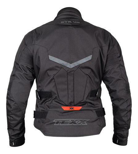 Jaqueta Moto Texx New Strike V3 Feminino Preto Vermelho