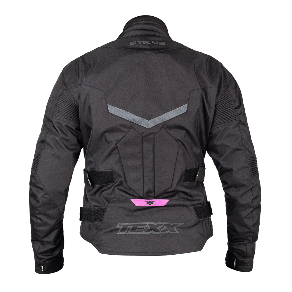 Jaqueta Moto Texx New Strike V3 Feminino Preto Rosa