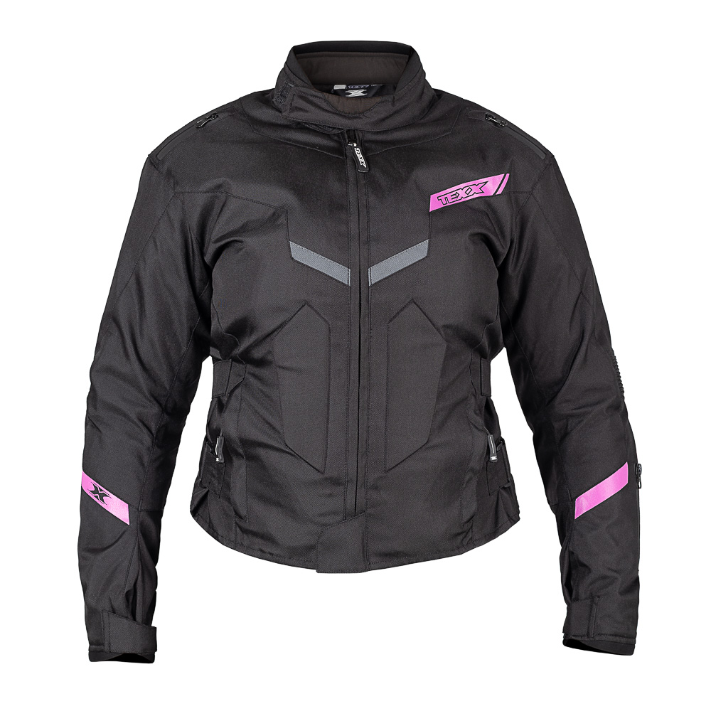Jaqueta Moto Texx New Strike V3 Feminino Preto Rosa