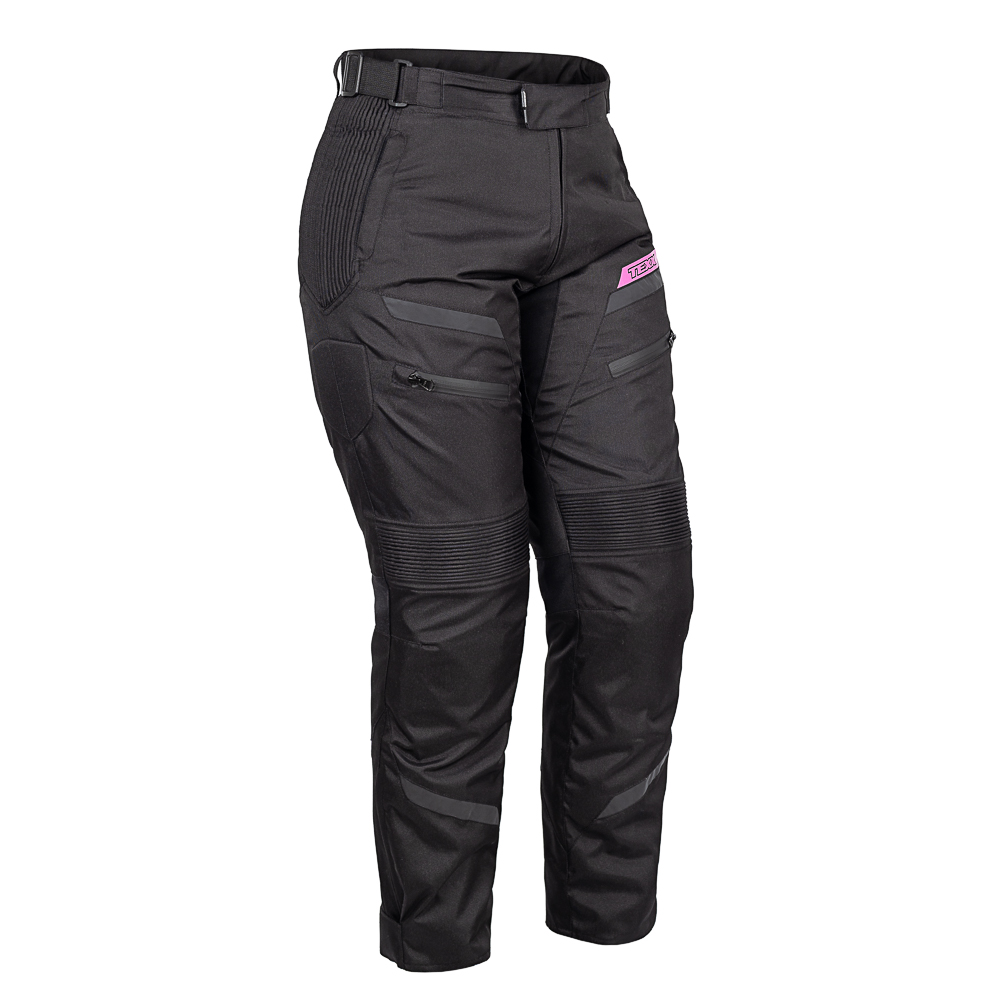 Calça Moto Texx New Strike V3 Feminino Preto Rosa