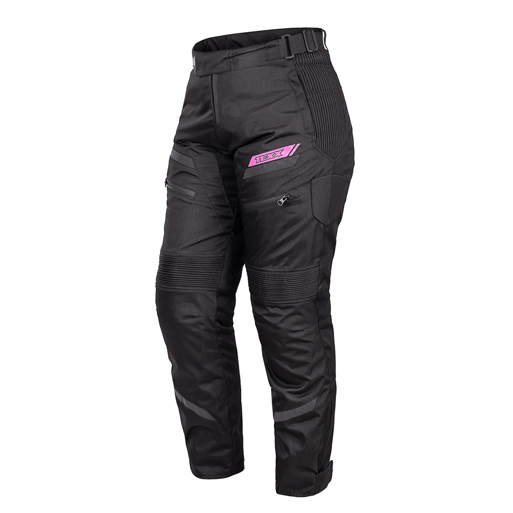 Calça Moto Texx New Strike V3 Feminino Preto Rosa