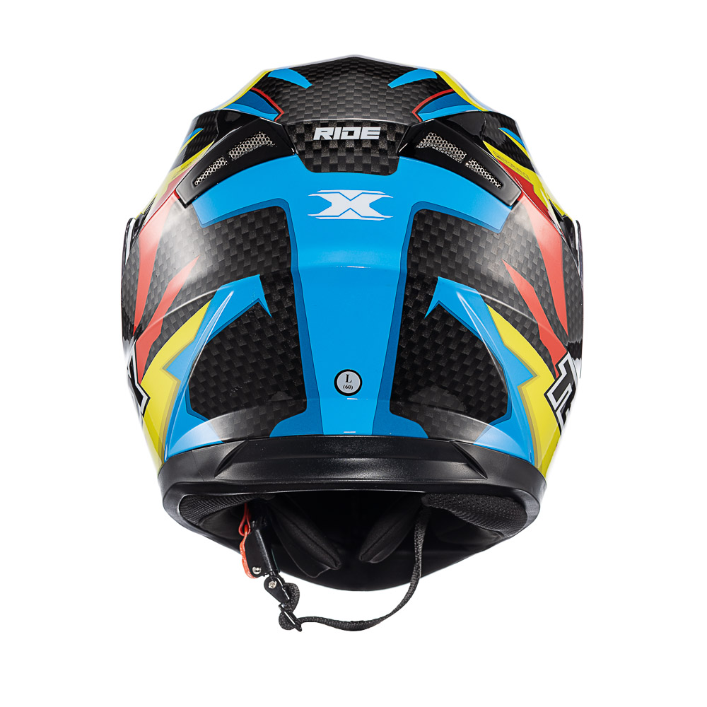 Capacete Moto Texx Strike Ride Azul Verde Vermelho Preto