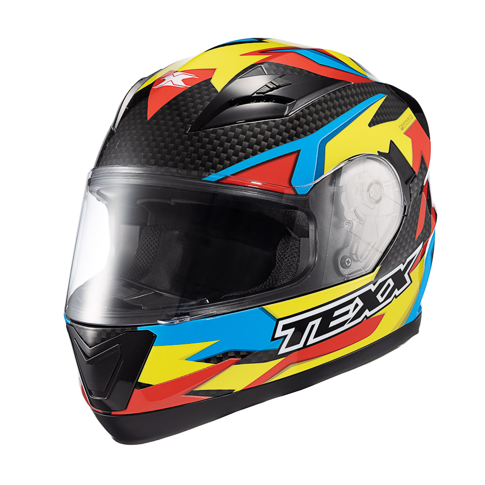 Capacete Moto Texx Strike Ride Azul Verde Vermelho Preto