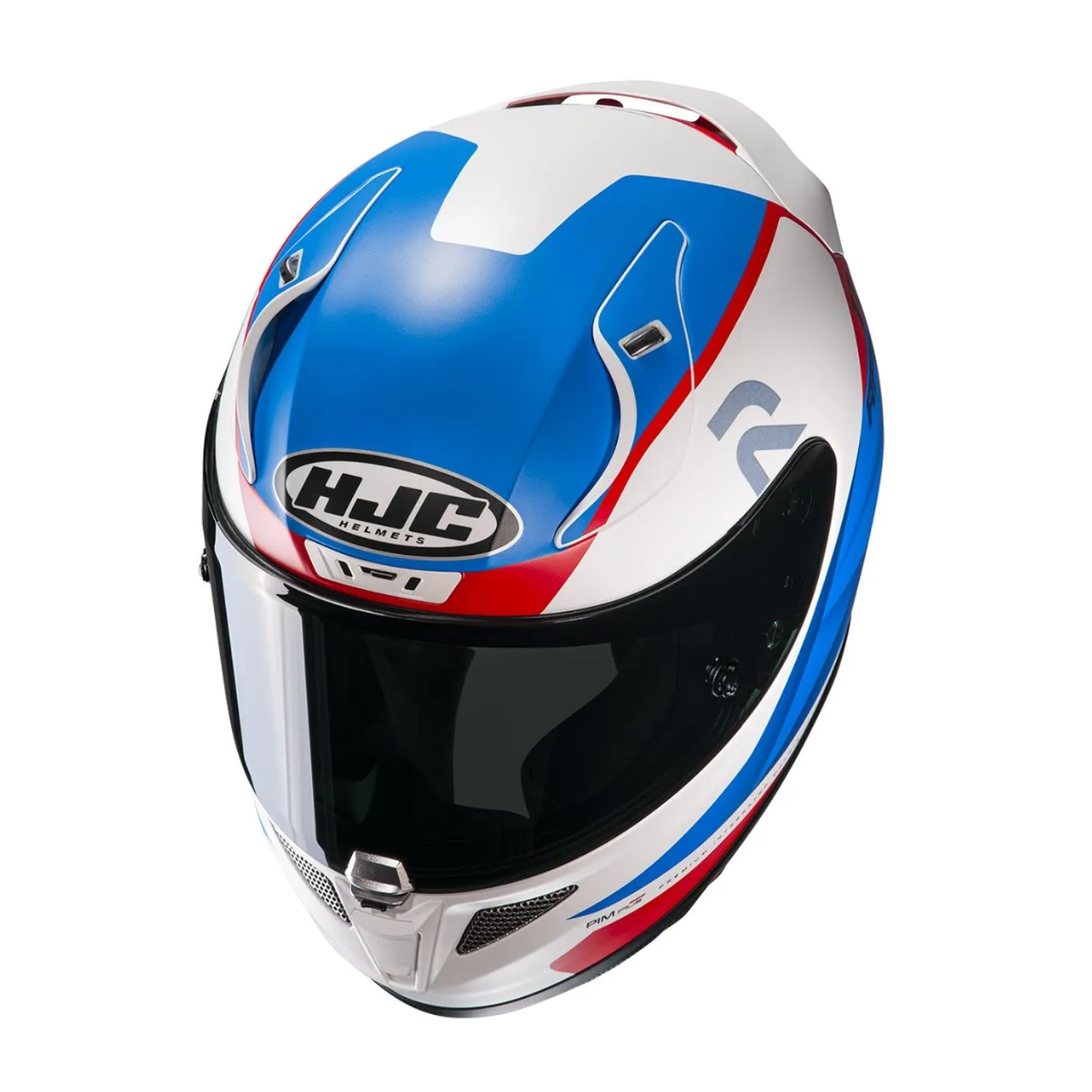 Capacete Moto Hjc Rpha 11 Texen Preto Azul Vermelho
