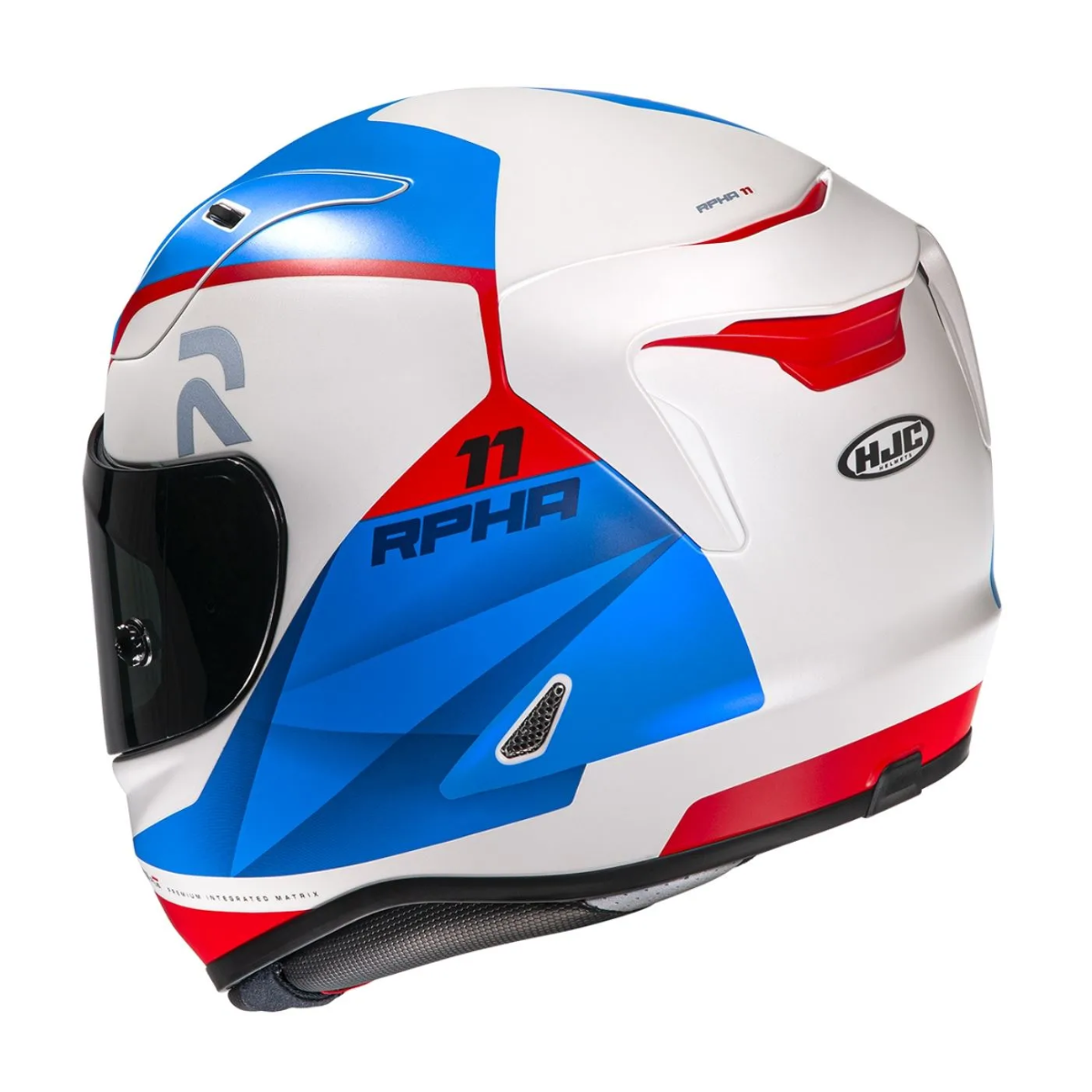 Capacete Moto Hjc Rpha 11 Texen Preto Azul Vermelho