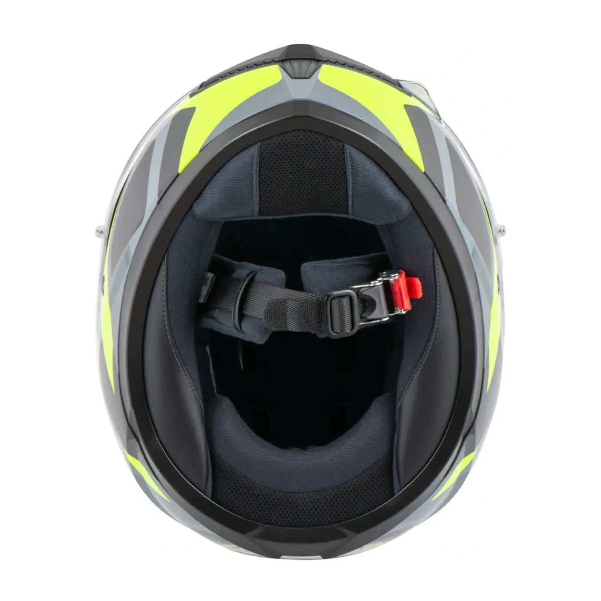 Capacete Moto Hjc C10 Tins Cinza Verde Preto