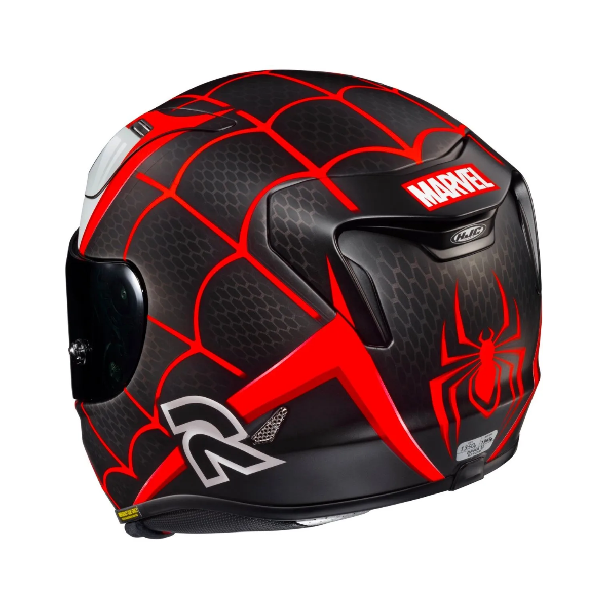 Capacete Moto Hjc Rpha 11 Homem Aranha Preto Vermelho