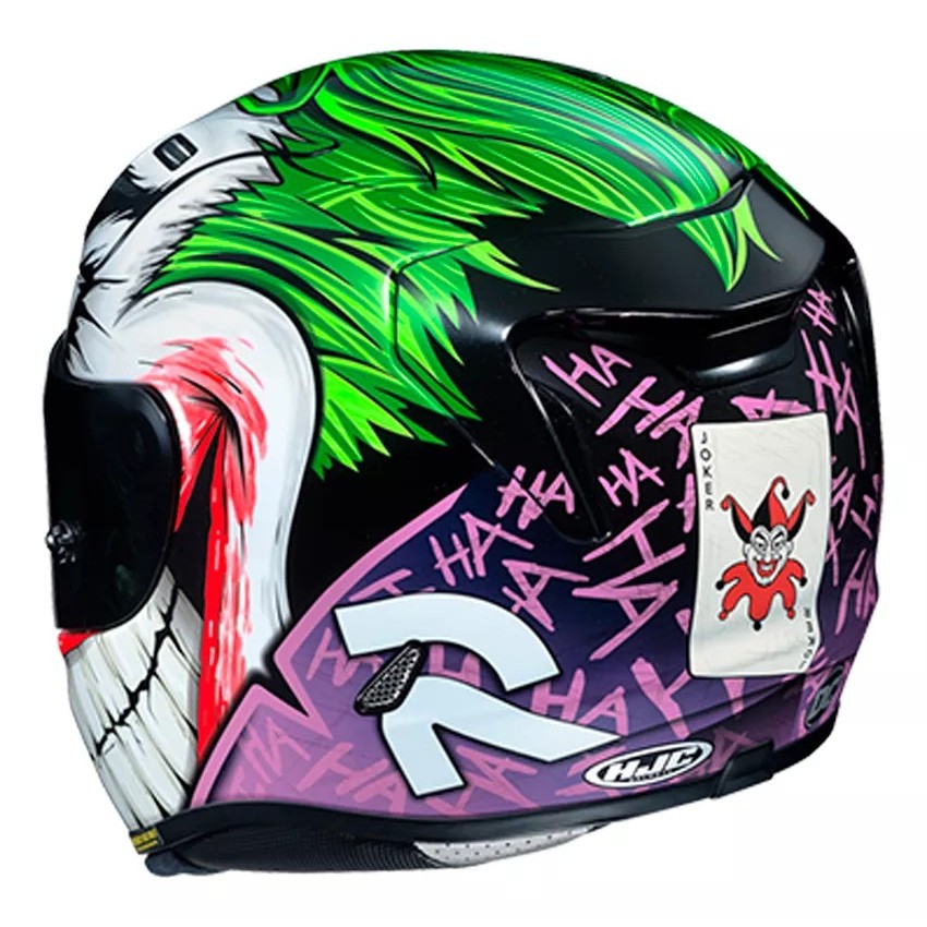 Capacete Moto Hjc Rpha 11 Coringa Dc Joker Verde Roxo