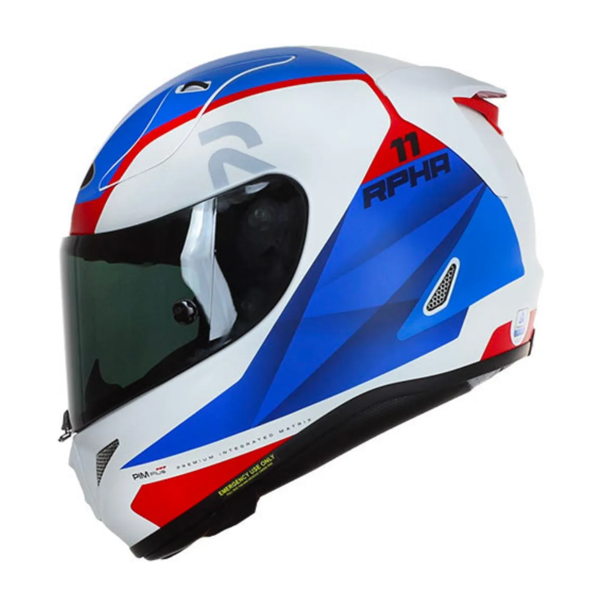 Capacete Moto Hjc Rpha 11 Texen Preto Azul Vermelho