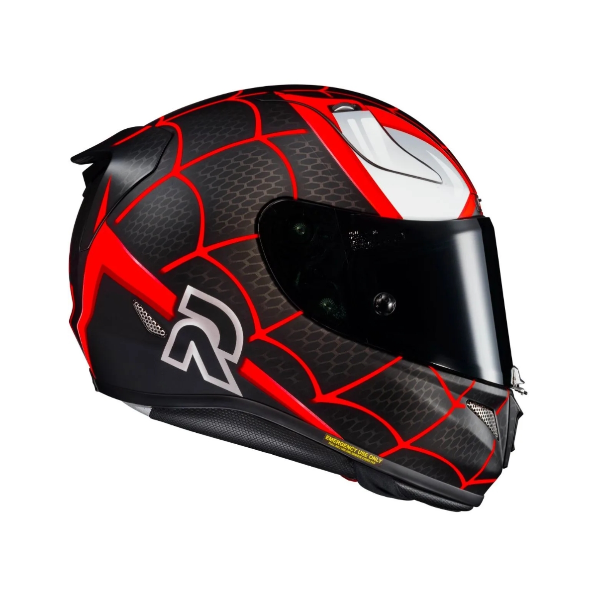 Capacete Moto Hjc Rpha 11 Homem Aranha Preto Vermelho