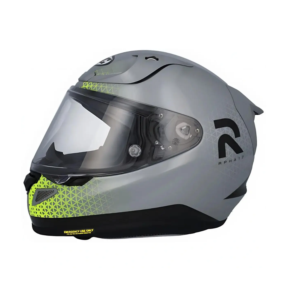 Capacete Moto Hjc Rpha 12 Enoth Cinza Verde