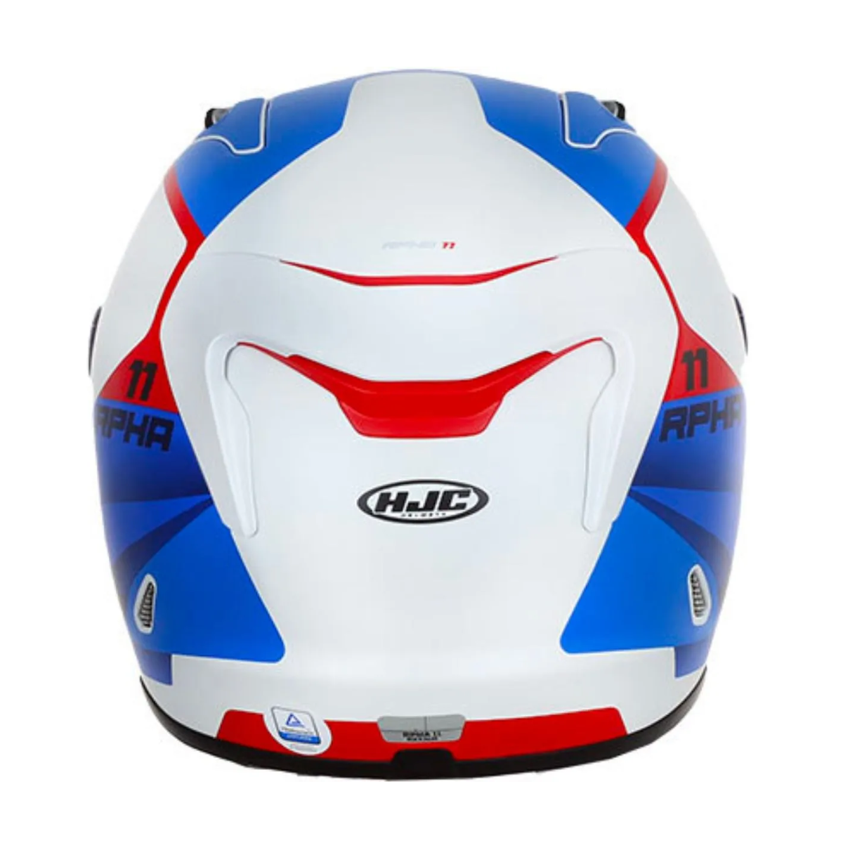 Capacete Moto Hjc Rpha 11 Texen Preto Azul Vermelho