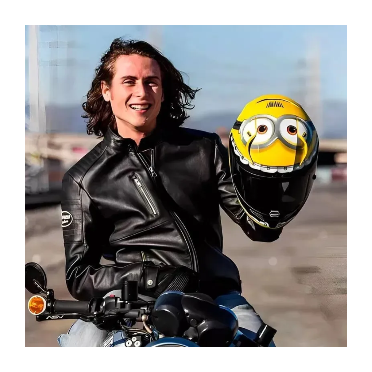 Capacete Moto Hjc Rpha 11 Minions Otto Amarelo