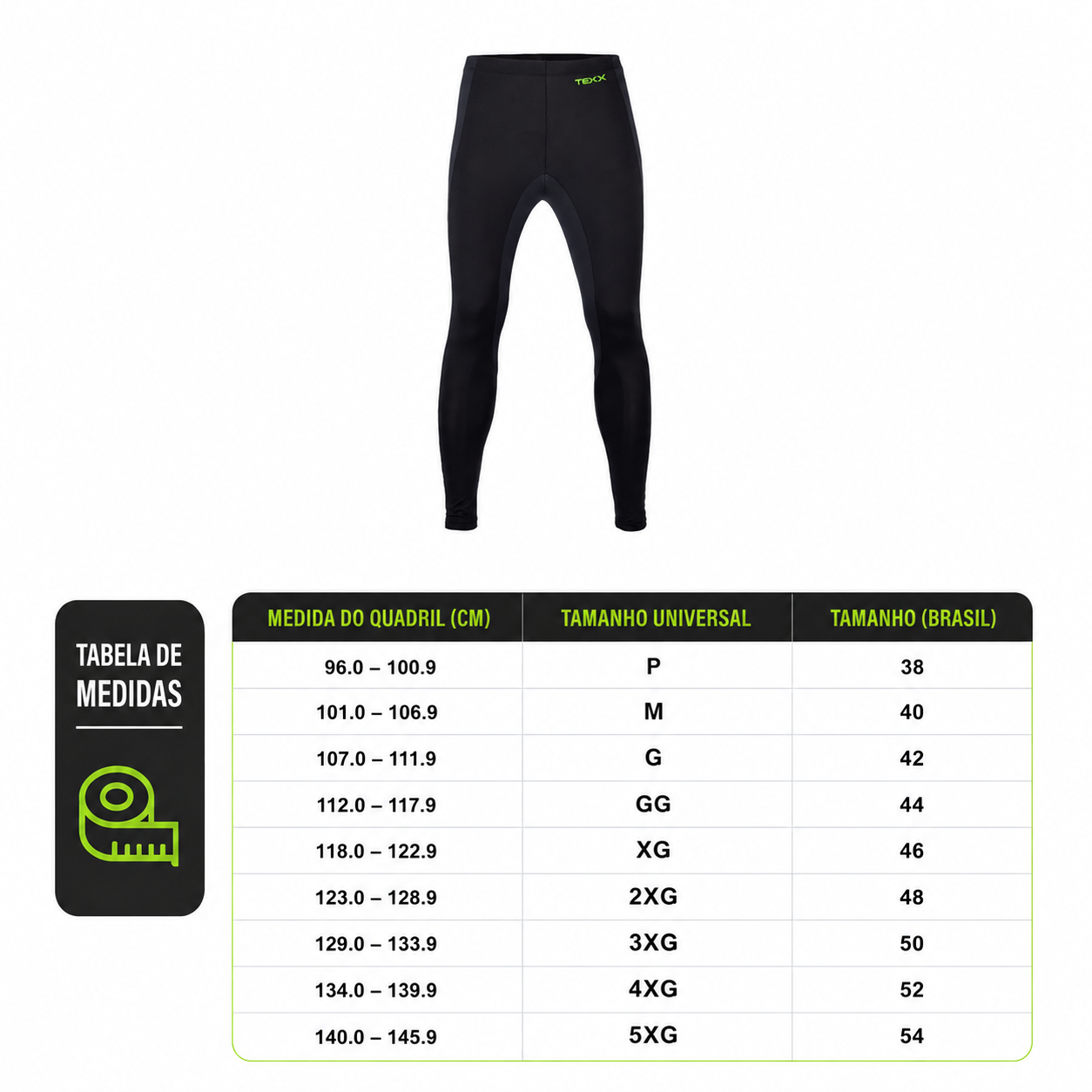 Calca Moto Texx Segunda Pele Season V2 Preto