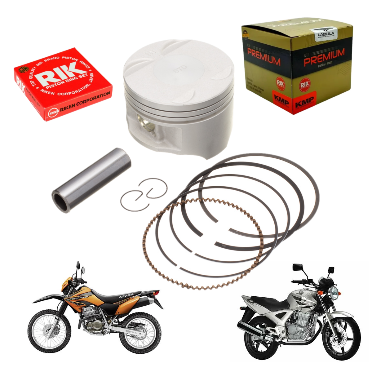 Kit Pistão Anel Premium Cbx Xr 250 Std 0.25 0.50 0.75 1.00