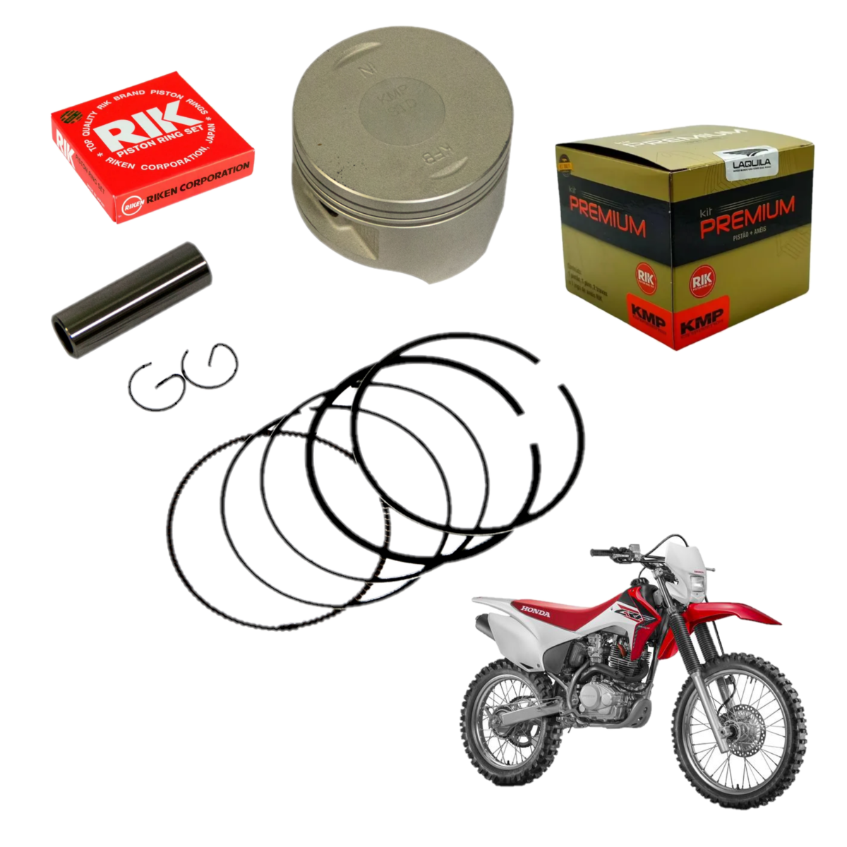 Kit Pistão Anéis Crf 230f Std 0.25 0.50 0.75 1.00 Premium
