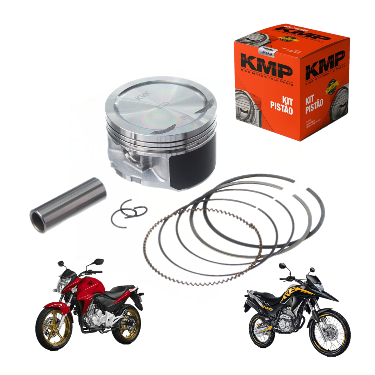 Kit Pistão Anéis Cb 300r Xre 300 Std 0.25 0.50 0.75 1.00 Kmp