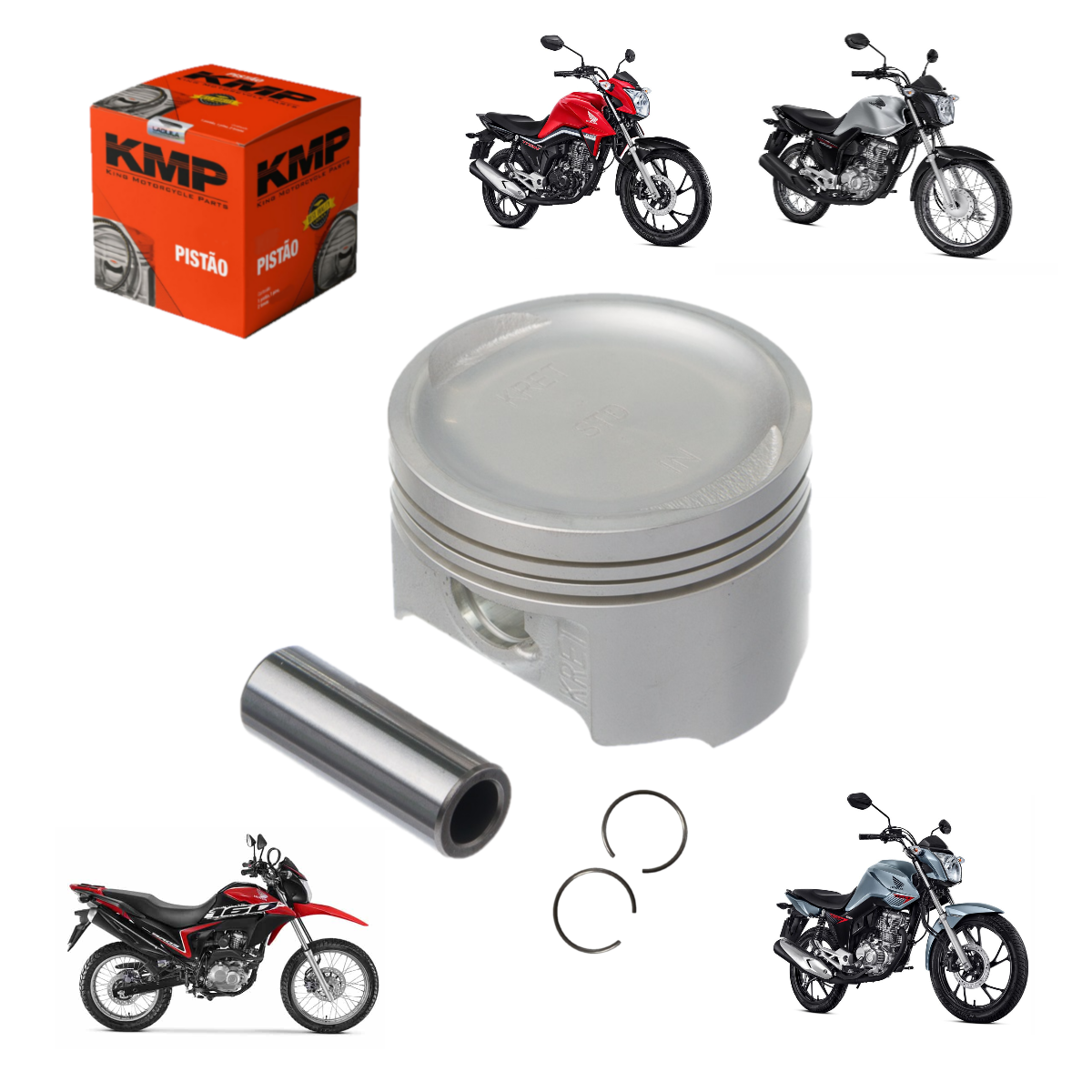 Pistão Titan Fan Start Cargo Bros 160 1.50 2.00 3.00 4.00 Km