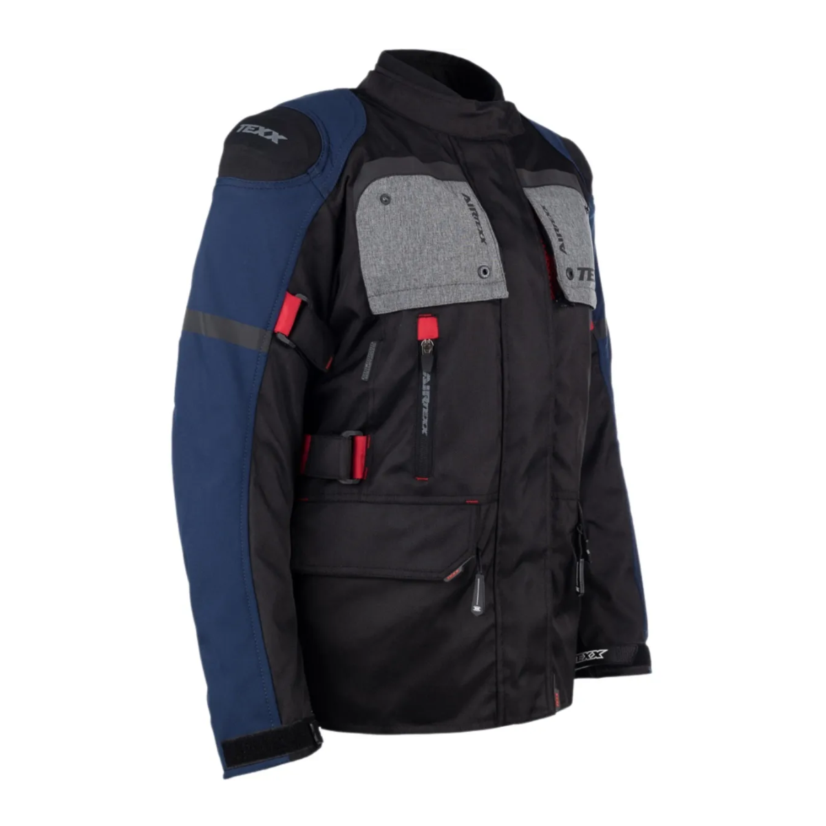 Roupa Moto Texx Armor Conjunto Feminino Preto Azul Vermelho