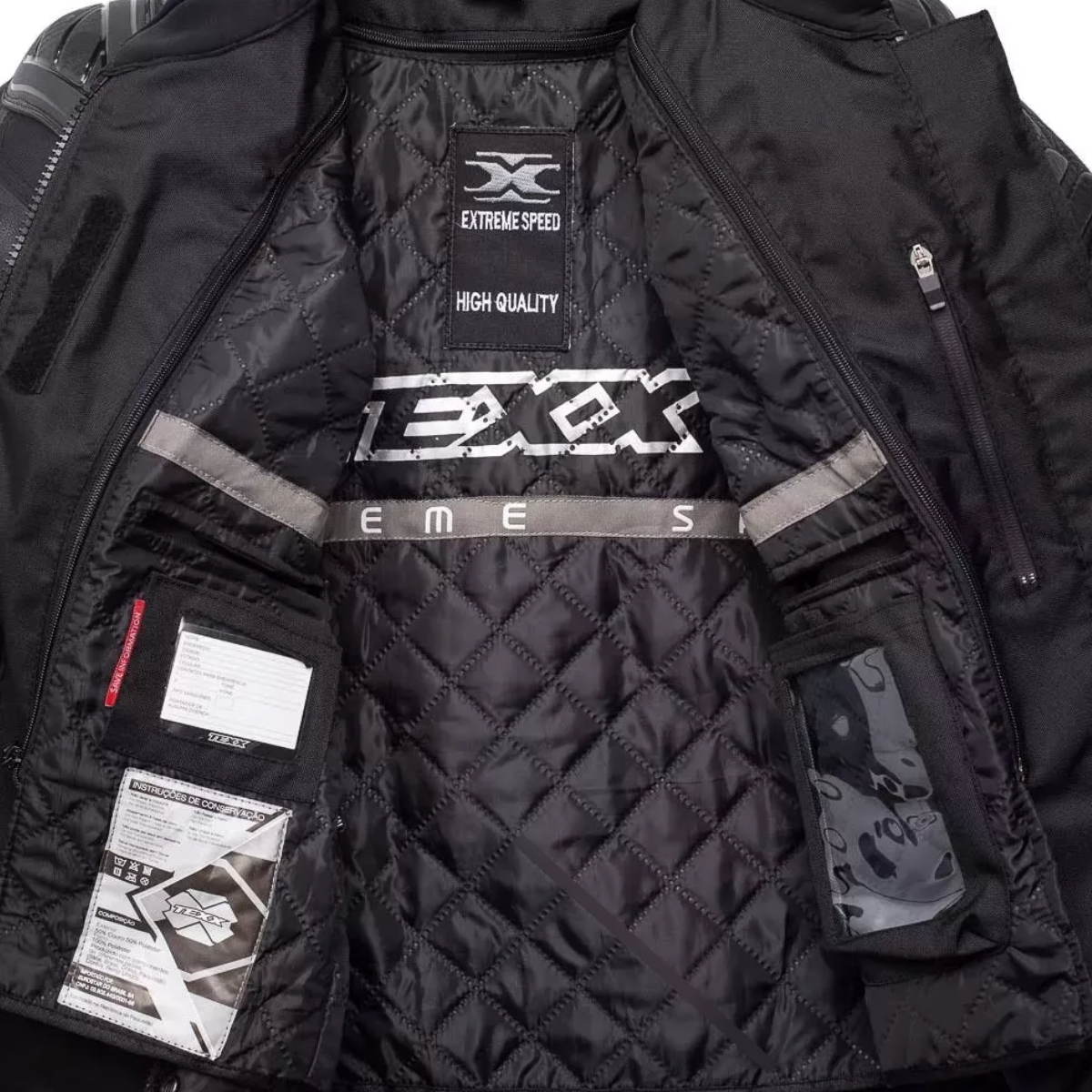 Roupa Moto Texx Falcon V2 Conjunto Masculino Preto Vermelho