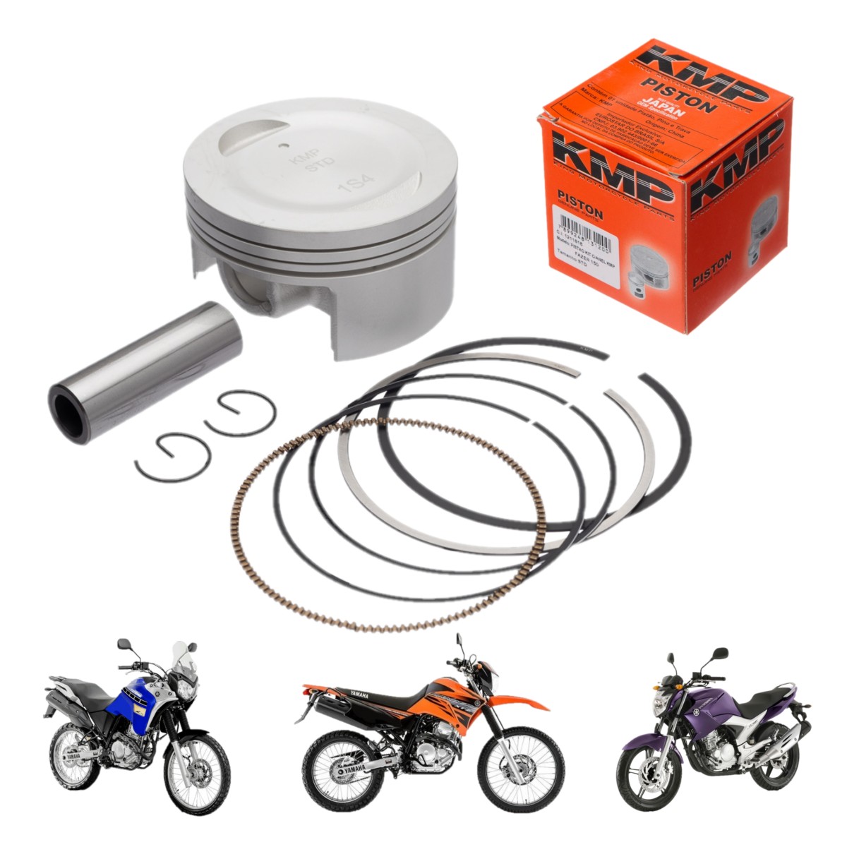 Kit Pistão Anéis Fazer Lander Tenere 250 Std 025 050 075 100