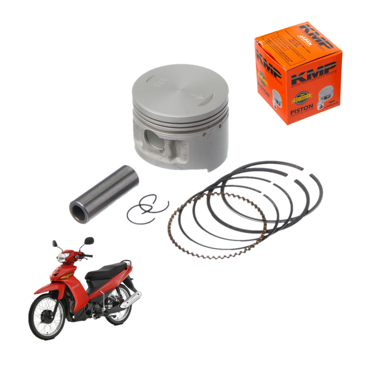 Kit Pistão Anel Crypton 105 1998/2004 Std 025 050 075 100 Km