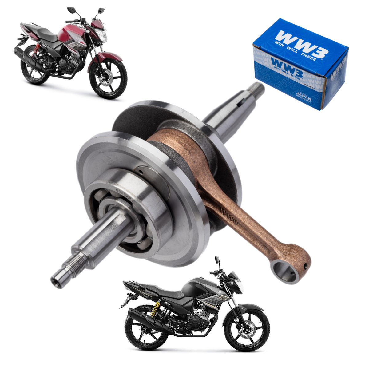 Virabrequim Fazer 150 2014/2018 C/biela e Rolamento Original