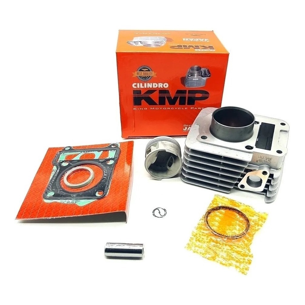 Kit Cilindro Ybr 125 Factor 125 Xtz 125 St Pistão Anéis Kmp