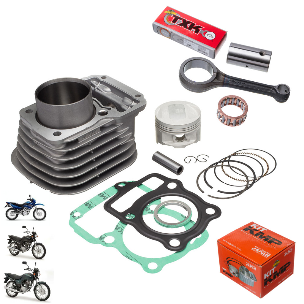 Kit Cilindro Titan Fan Bros 125 2002 2003 2004 Biela TXK