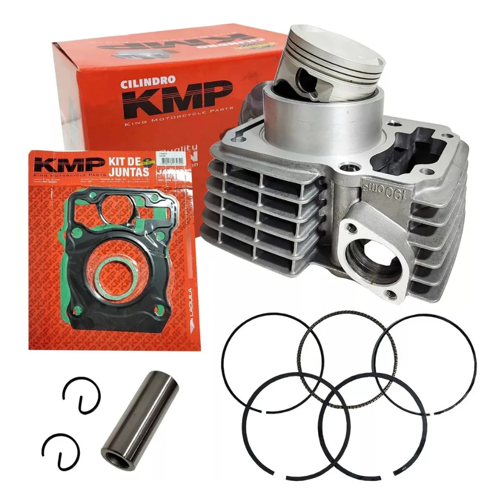 Kit Cilindro Pistão Anéis E Junta Cg 150 Bros 150 P/ 190cc