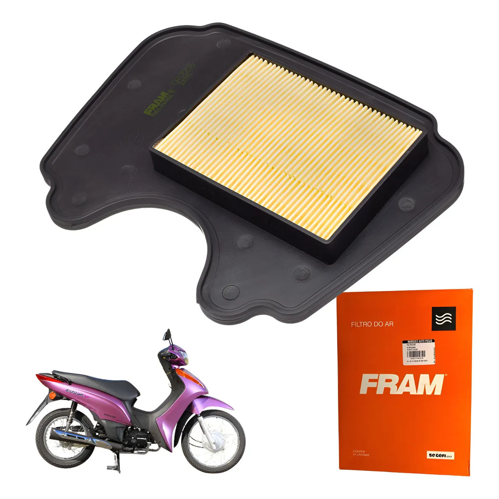 Filtro De Ar Biz 100 2012 2013 2014 ORIGINAL CARBURADA FRAM