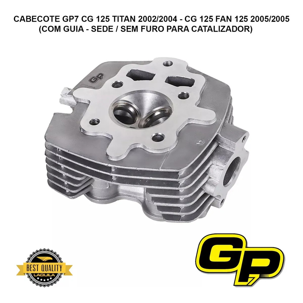 Cabecote Cg 125 2002 2003 2004 2005 Titan Fan C/ Guia Sede