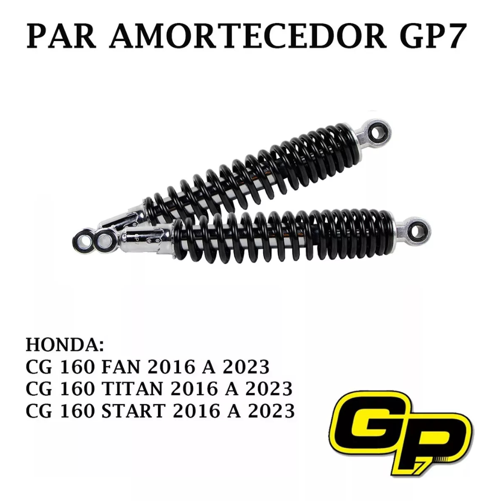 Par Amortecedor Cg 160 Titan Fan Start 2016/2025 Original