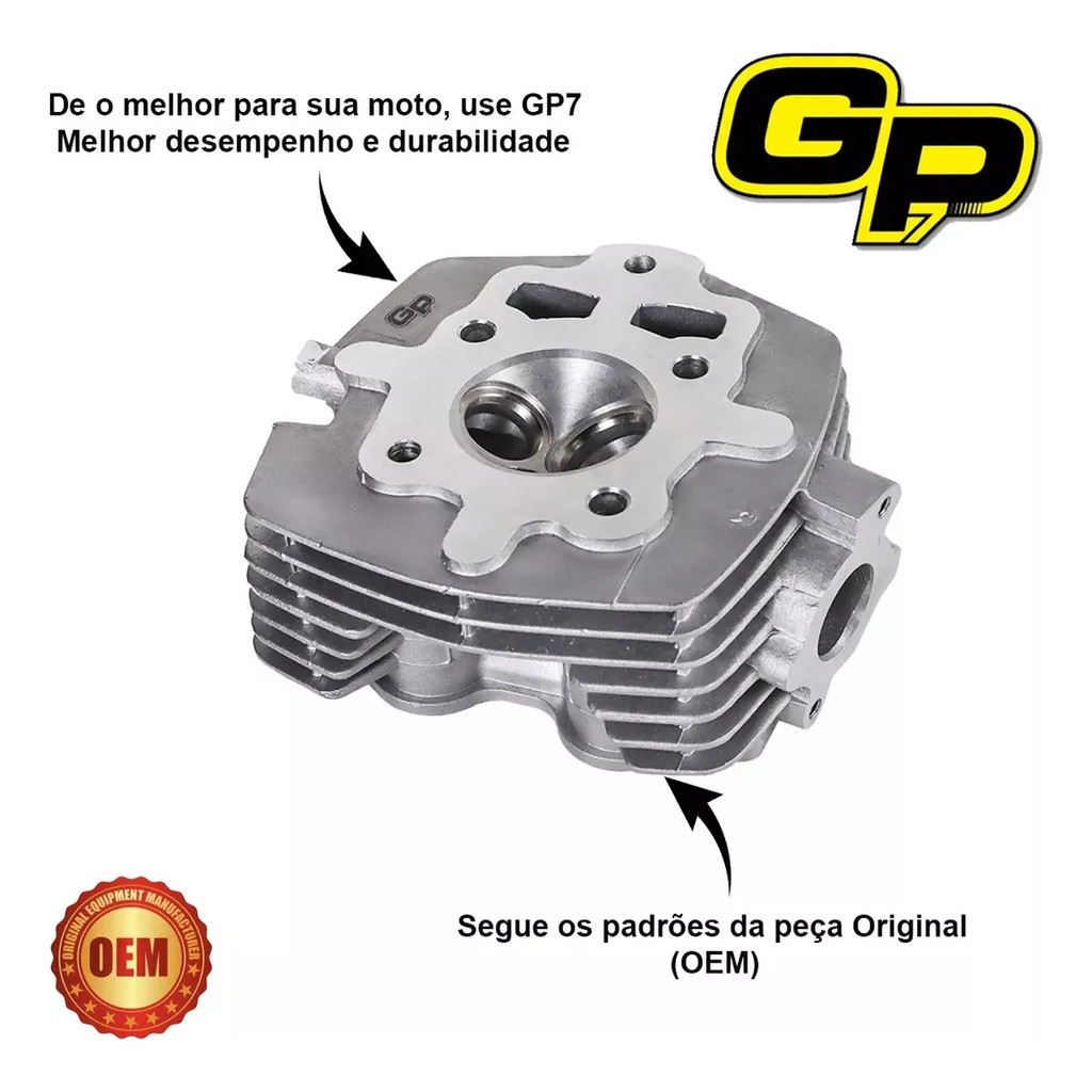 Cabecote Cg 125 2002 2003 2004 2005 Titan Fan C/ Guia Sede